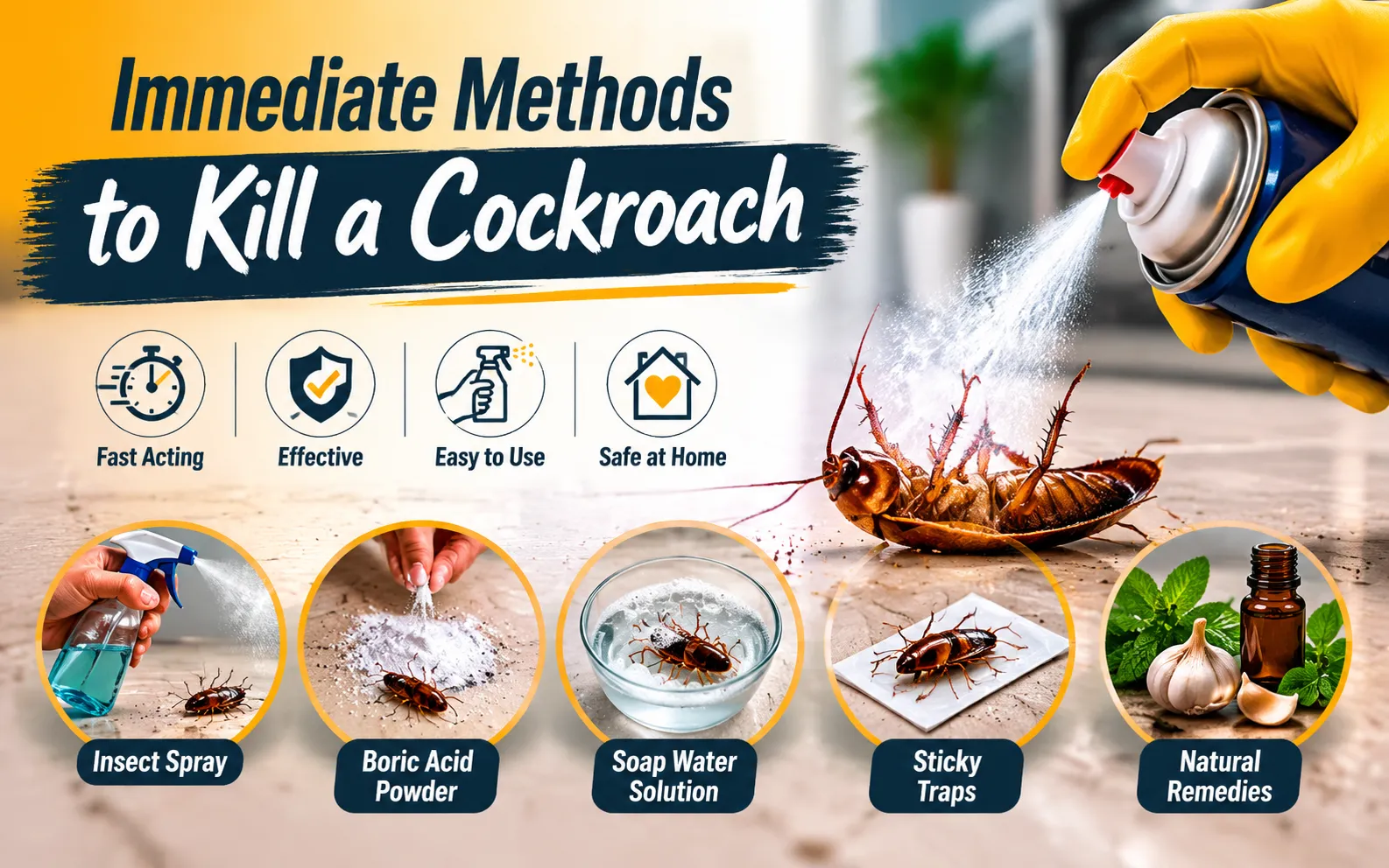 how to kill a cockroach 