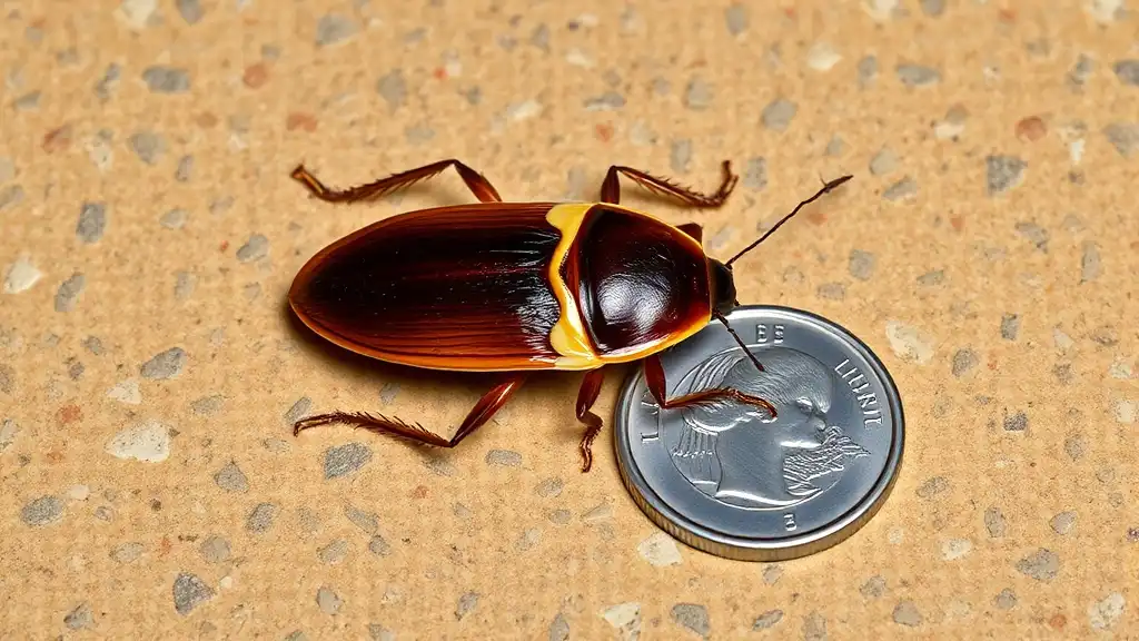 brown-banded cockroach identification two pale yellowish bands abdomen tan light brown supella longipalpa size