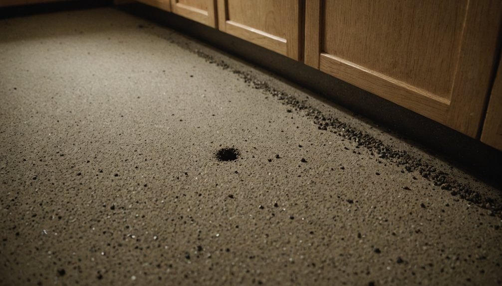 cockroach droppings indicate infestation