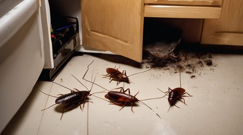 cockroach hiding spots indoors