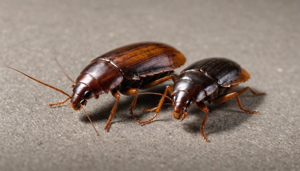 cockroach species size differences