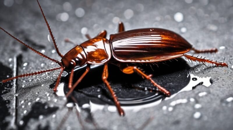 oriental cockroaches infestation issue