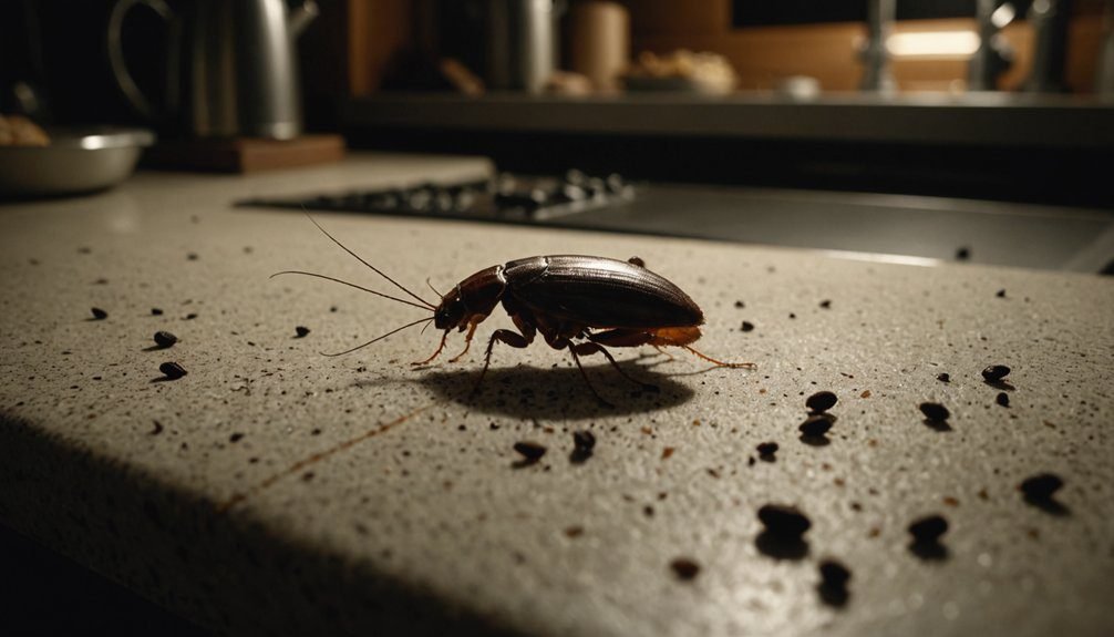 signs of cockroach infestation