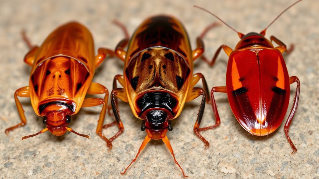 cockroach color and markings