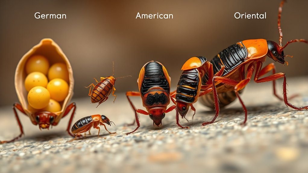 cockroach life cycle stages
