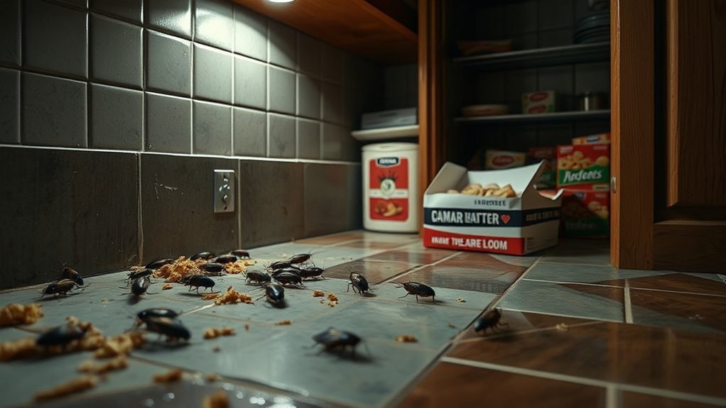 food moisture shelter attract cockroaches