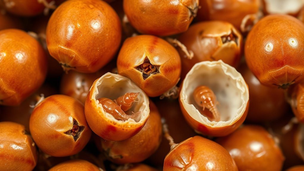 pest species egg case variations