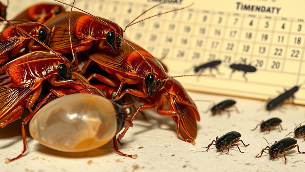 rapid cockroach reproduction cycle