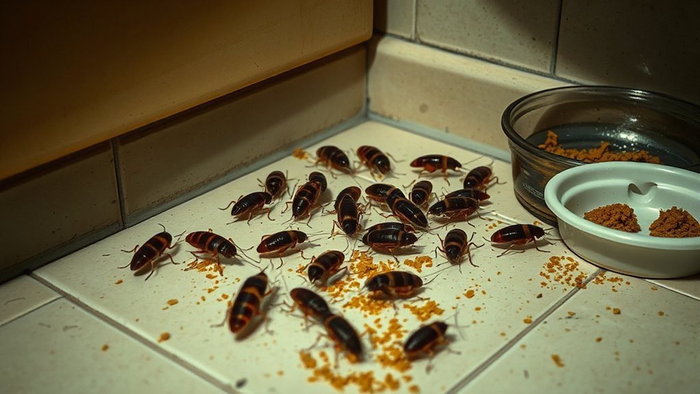 signs of cockroach infestation