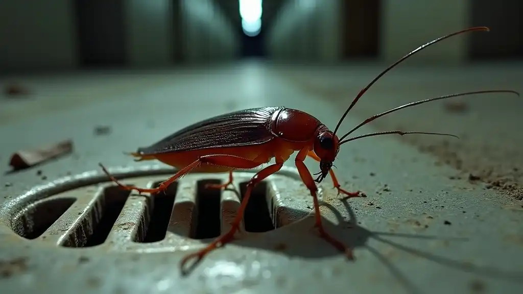 American_cockroach_near_floor_drain_in_commercial__(1)_0001
