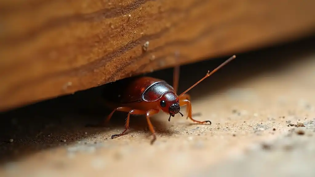 Cockroach_in_wall_crack_crevice_between_baseboard__0001