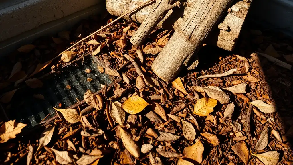 where cockroaches live outside mulch leaf litter woodpile drain sewer tree hollow outdoor habitat