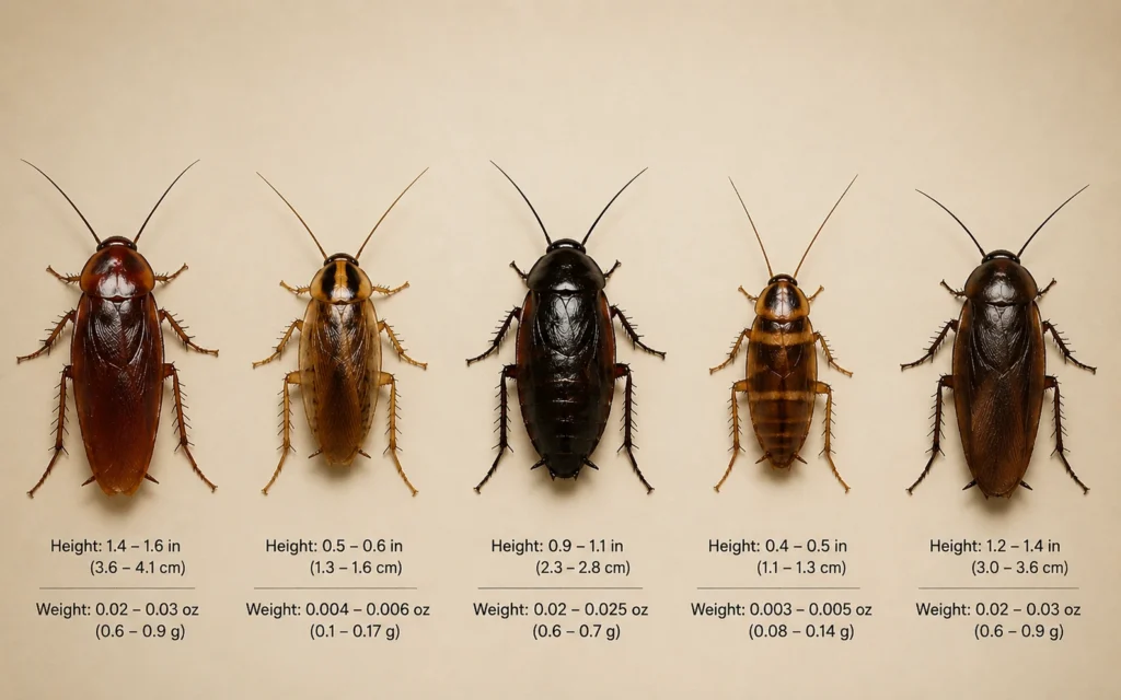 What Does a Cockroach Look Like? Pictures by Species