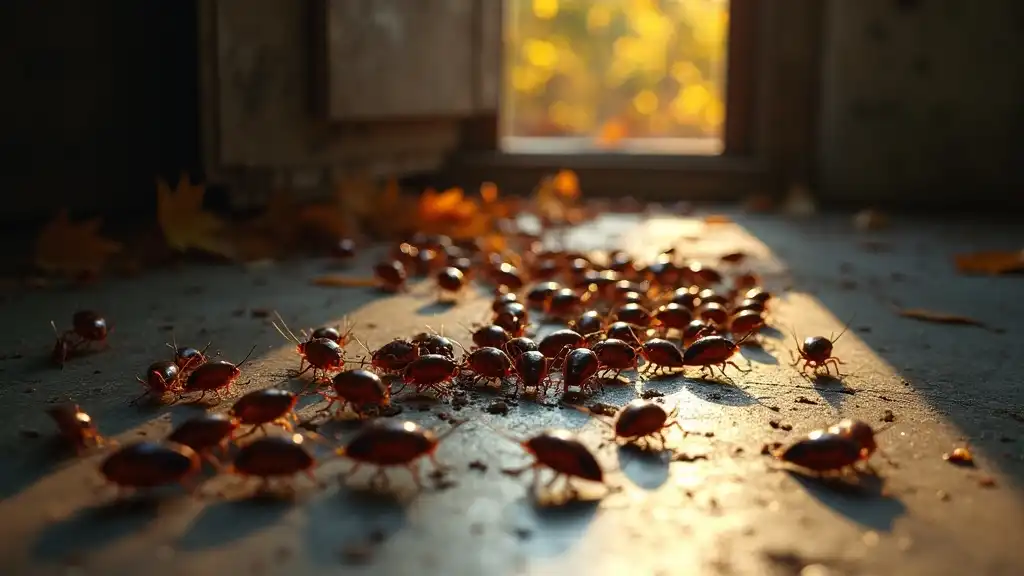 Migración de cucarachas en interiores a través de los cimientos en otoño_0001