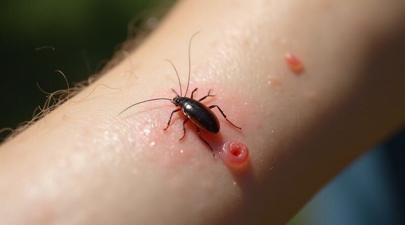 cockroach bite symptoms and treatment