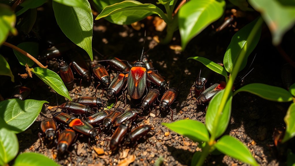 cockroach colony hierarchy dynamics