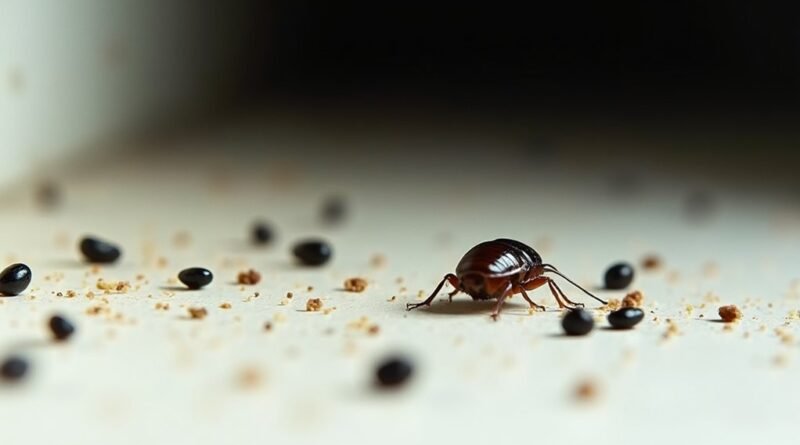 cockroach droppings identification guide