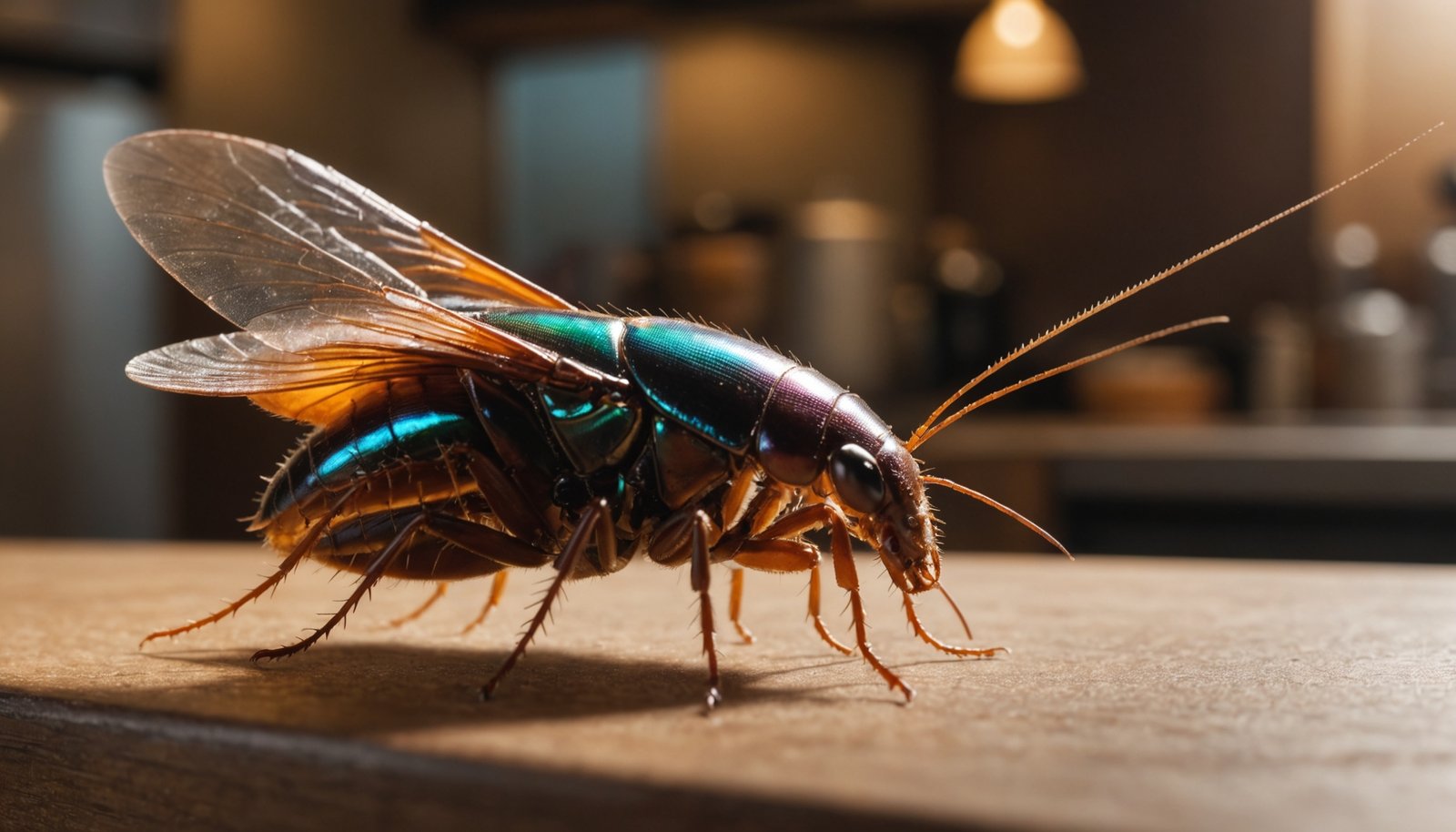 cockroach flight triggers indoors