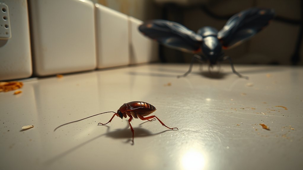 cockroach habitats and entryways