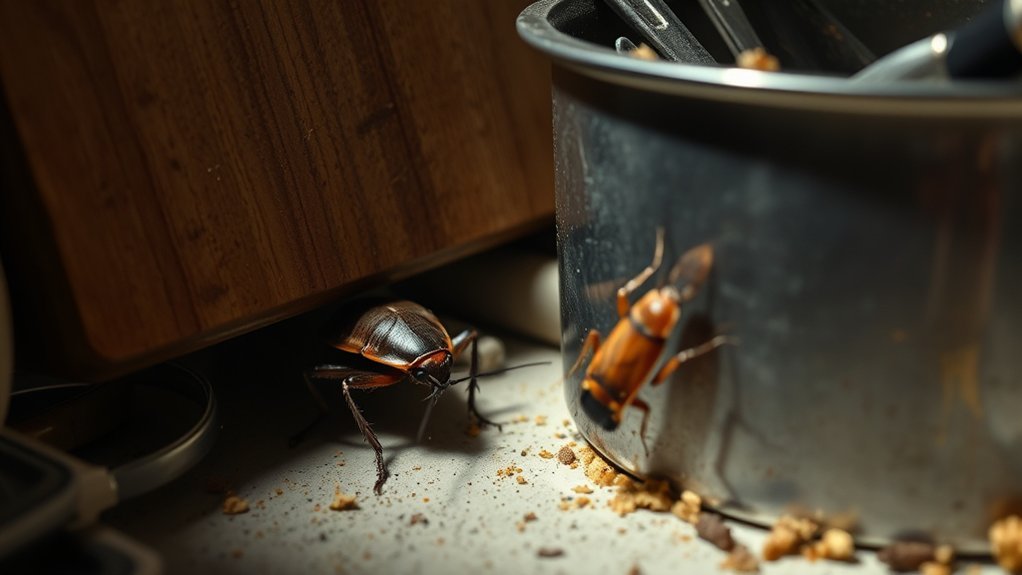 cockroach hiding spots identified
