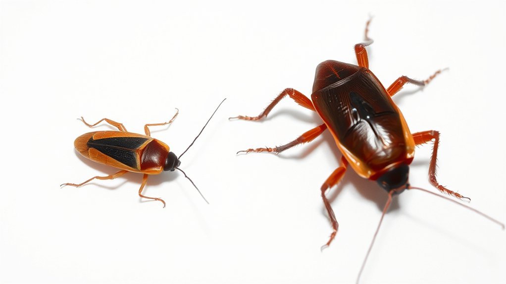 cockroach size and markings