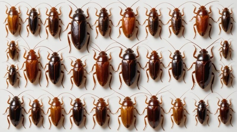 cockroach species size comparison