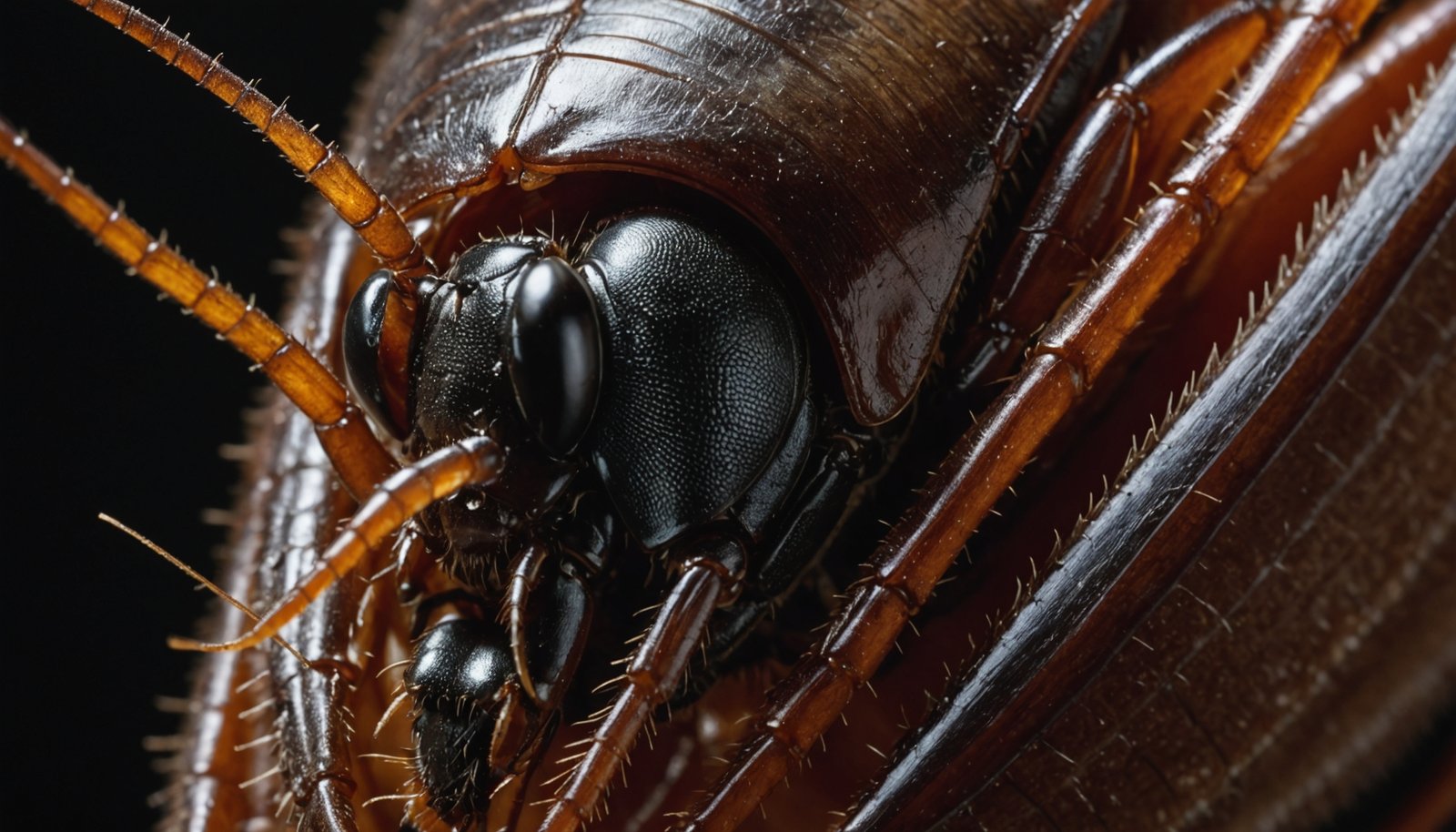 cockroaches briefly invade ears