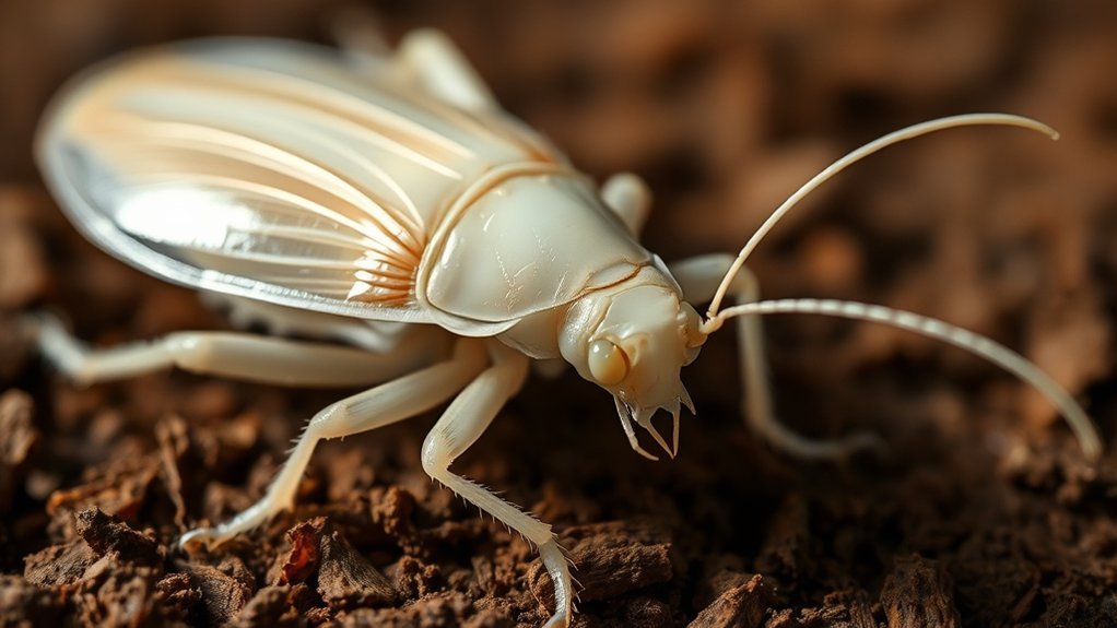 common indoor cockroach molting