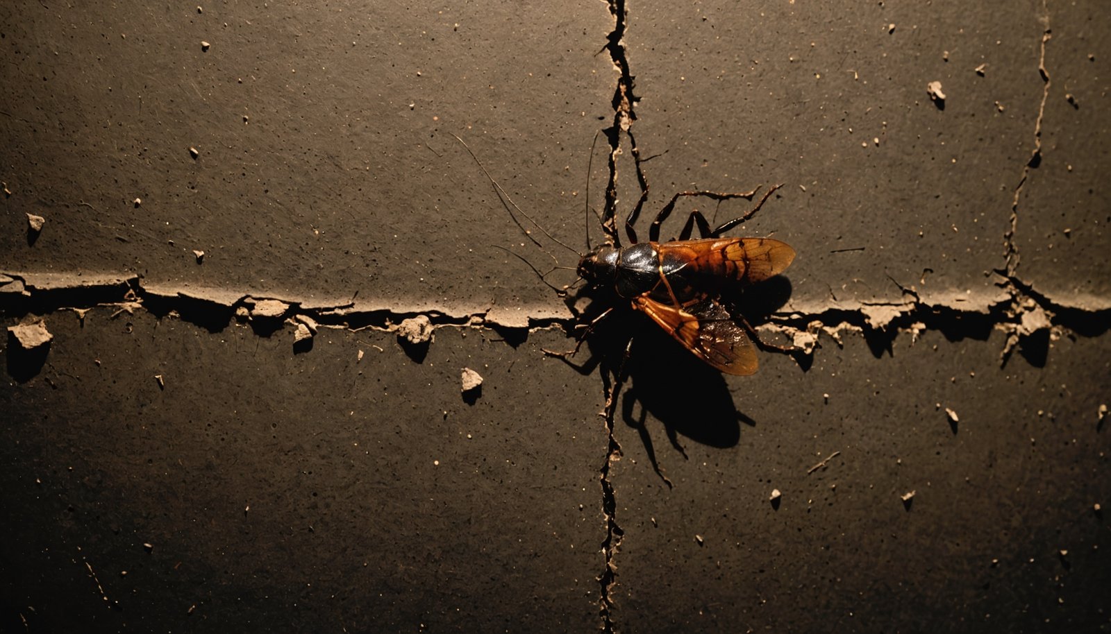 inspect walls for roaches