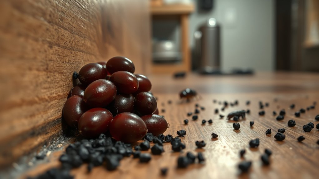 locate cockroach eggs droppings