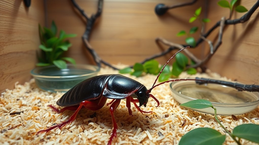 optimal enclosure for hissing cockroaches