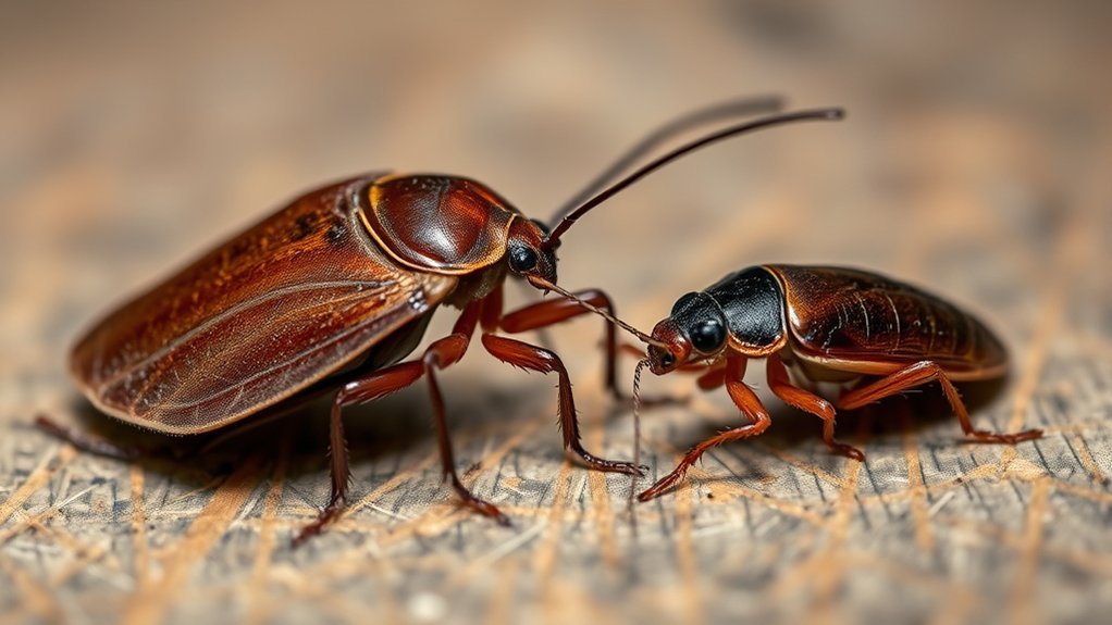 palmetto bugs are larger