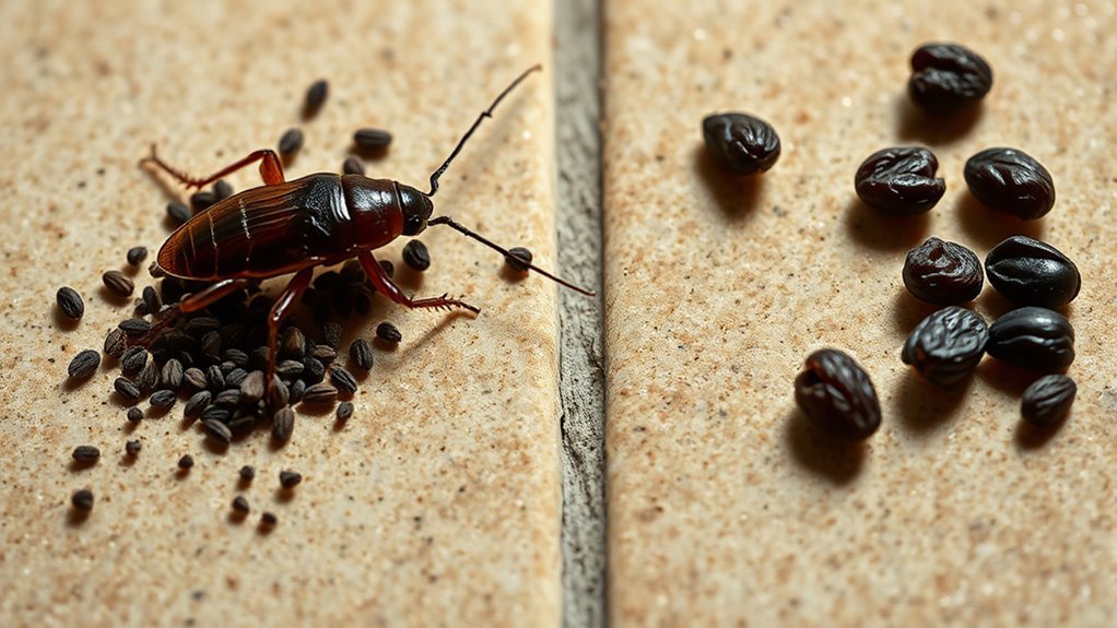 roach droppings identification guide