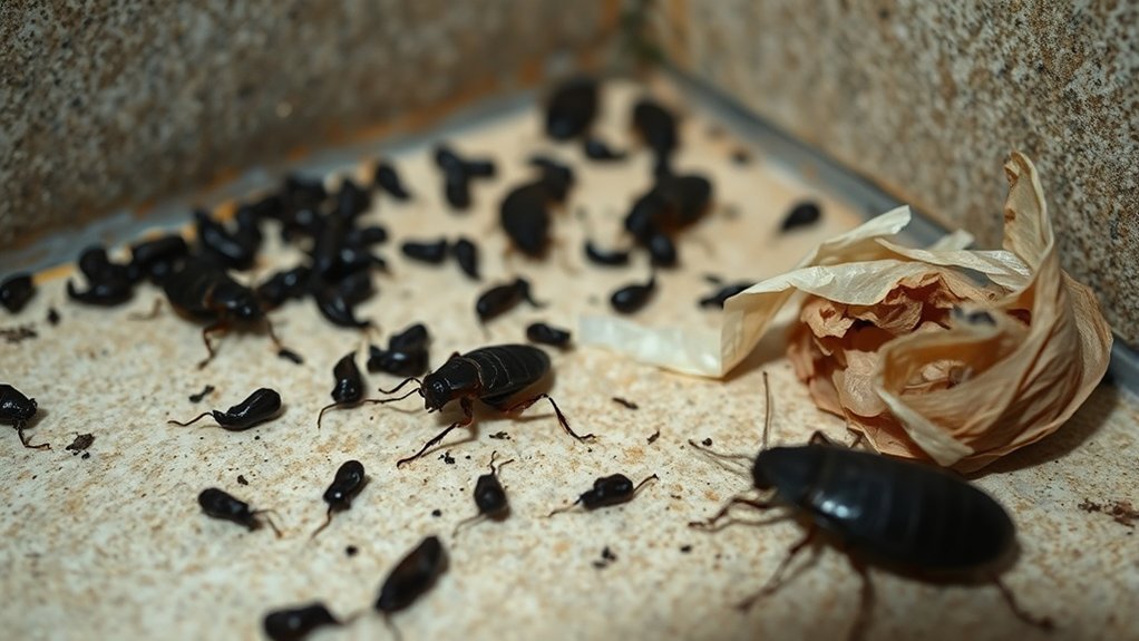 signs of roach infestation