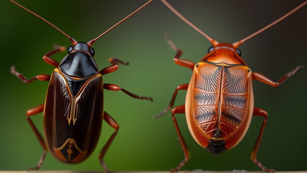 wood roaches versus house roaches