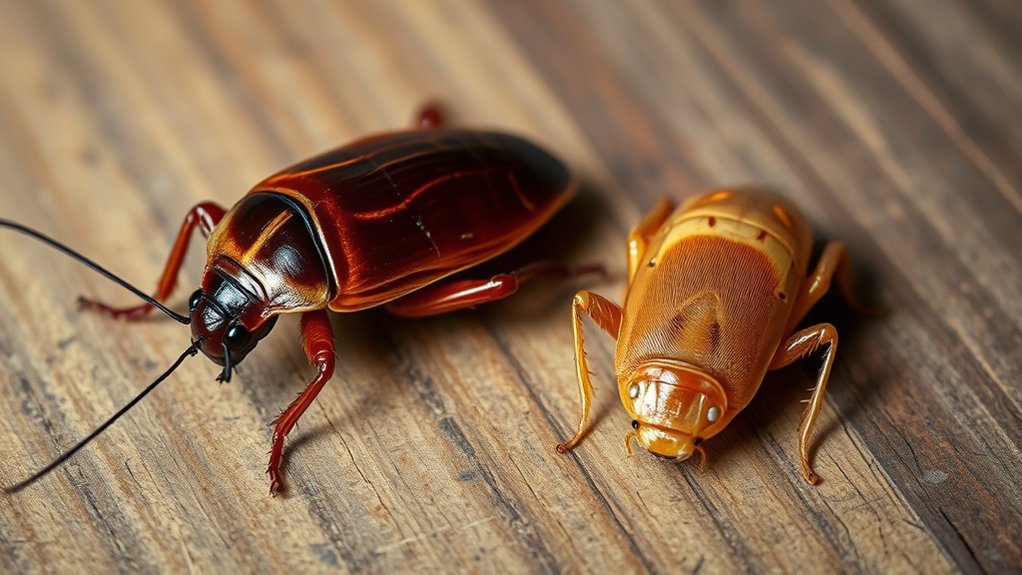 wood roaches vs house roaches