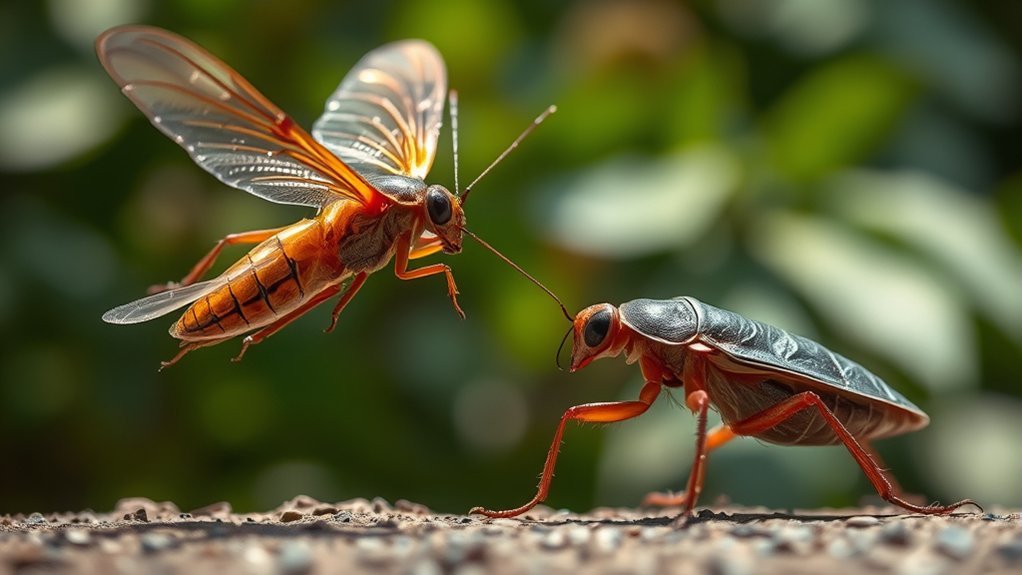 adult cockroaches have wings