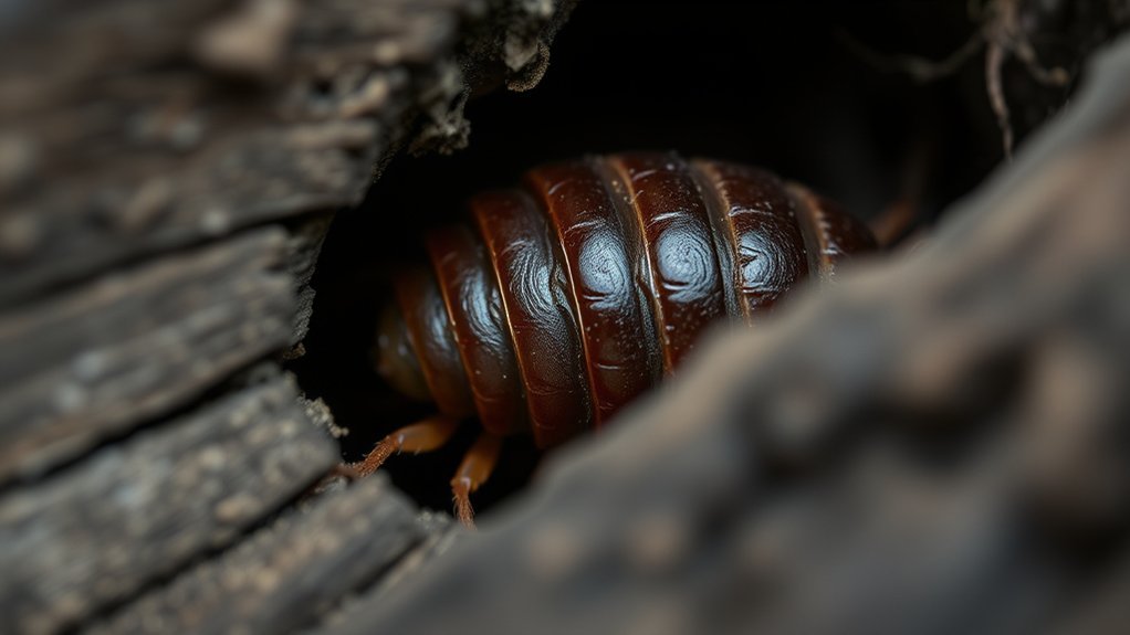 brown capsule shaped egg sacs