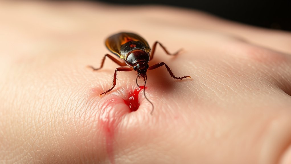 cockroach bite characteristics explained