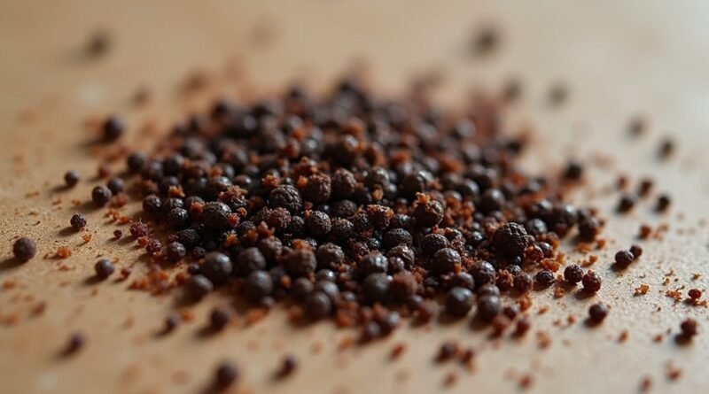 cockroach droppings and implications