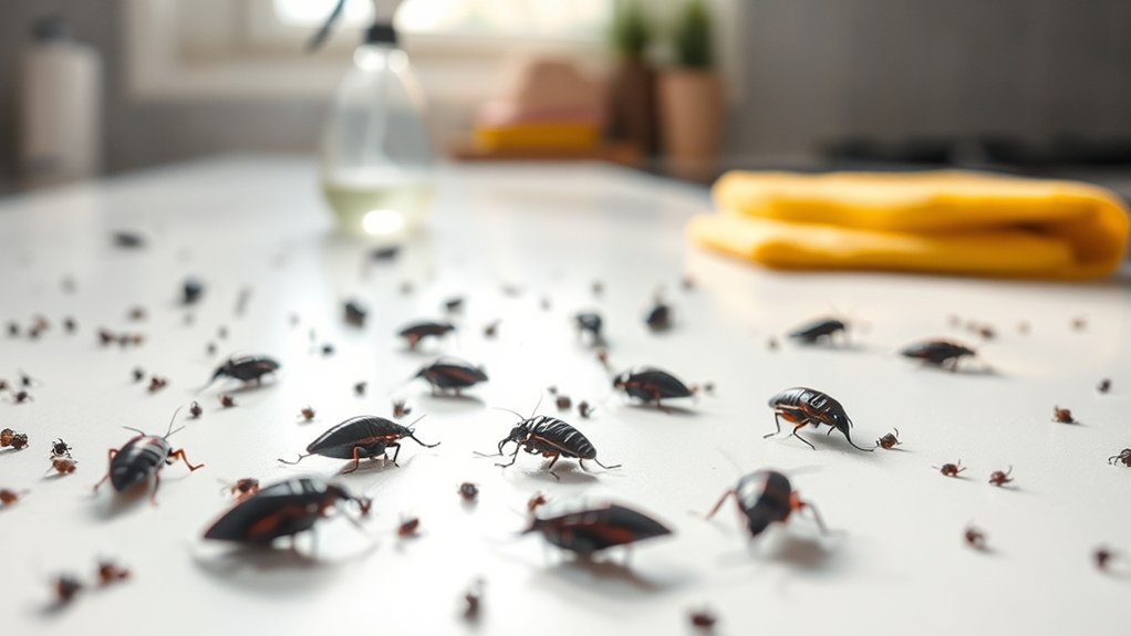 cockroach droppings cause diseases