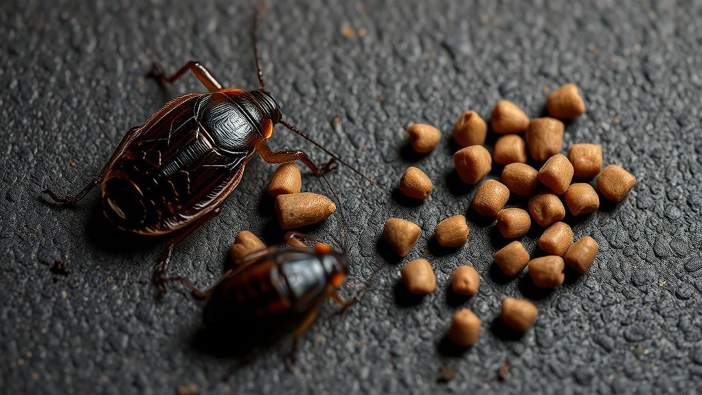 cockroach droppings have ridges