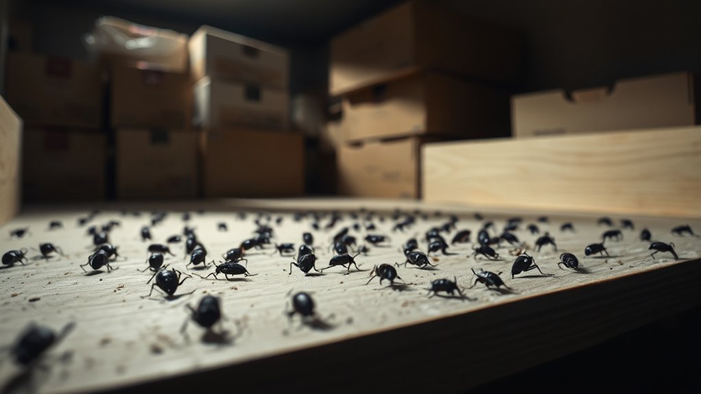 cockroach droppings in food