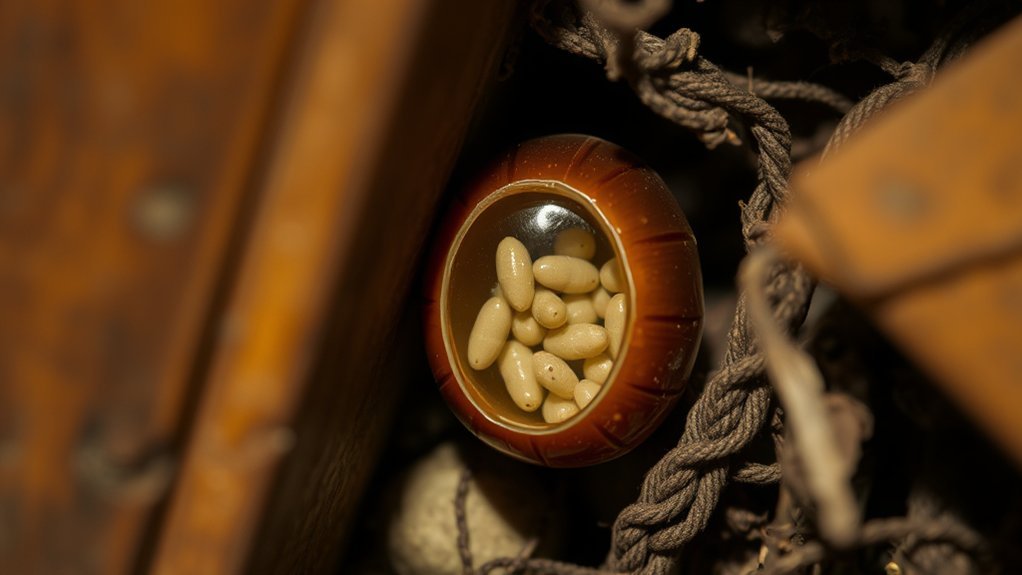 cockroach egg case sizes