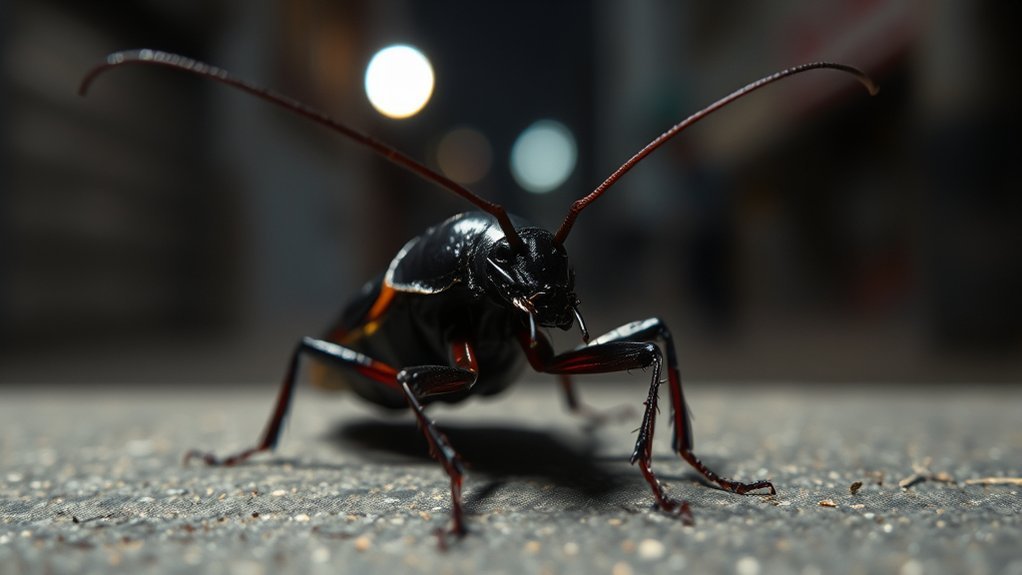 cockroaches bite under starvation
