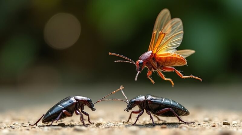 flying roach species comparison