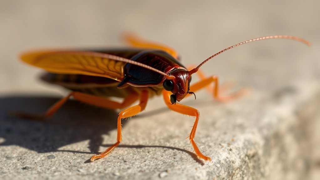 identify australian cockroach features