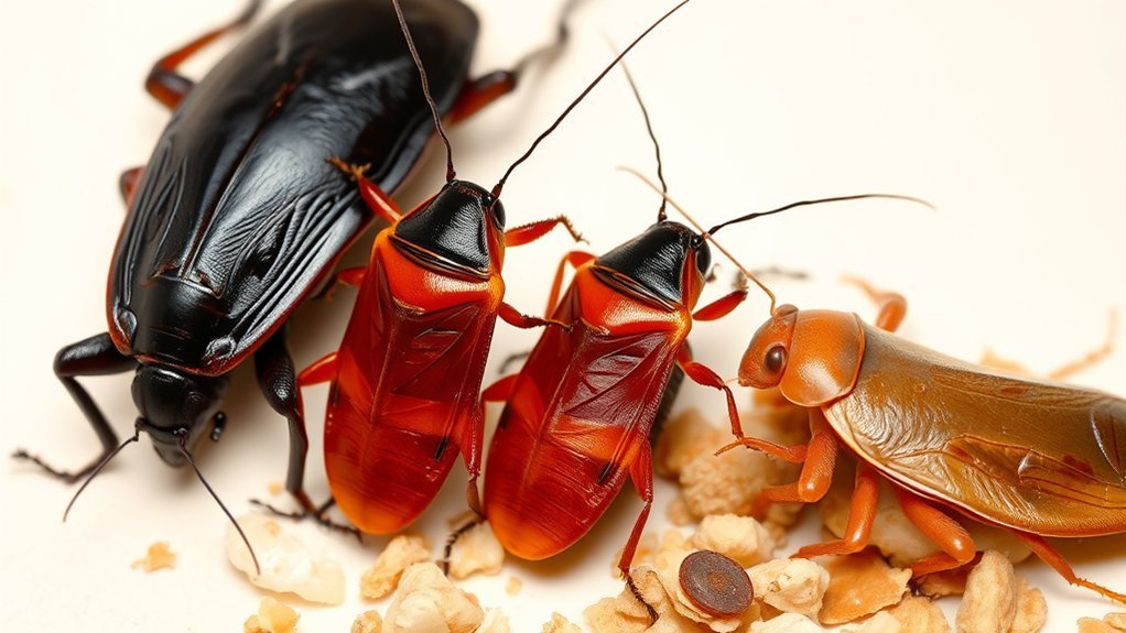 identify cockroach species traits