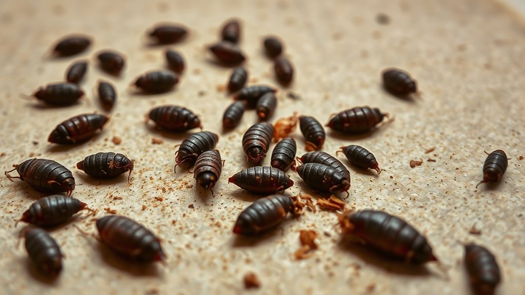 identifying american roach droppings