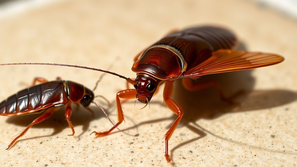 identifying cockroaches vs beetles